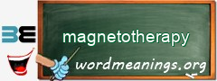 WordMeaning blackboard for magnetotherapy